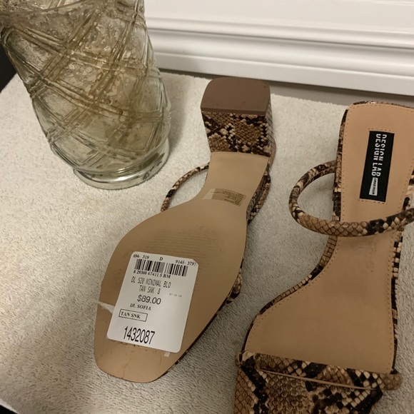 Design Lab snake pattern sandals - Picture 3 of 5
